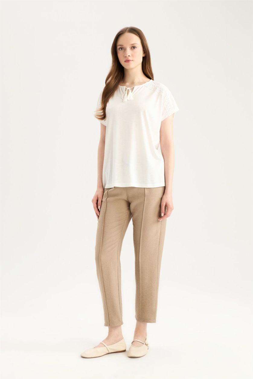 WOMAN Sand jogger Regular Hem Trousers
