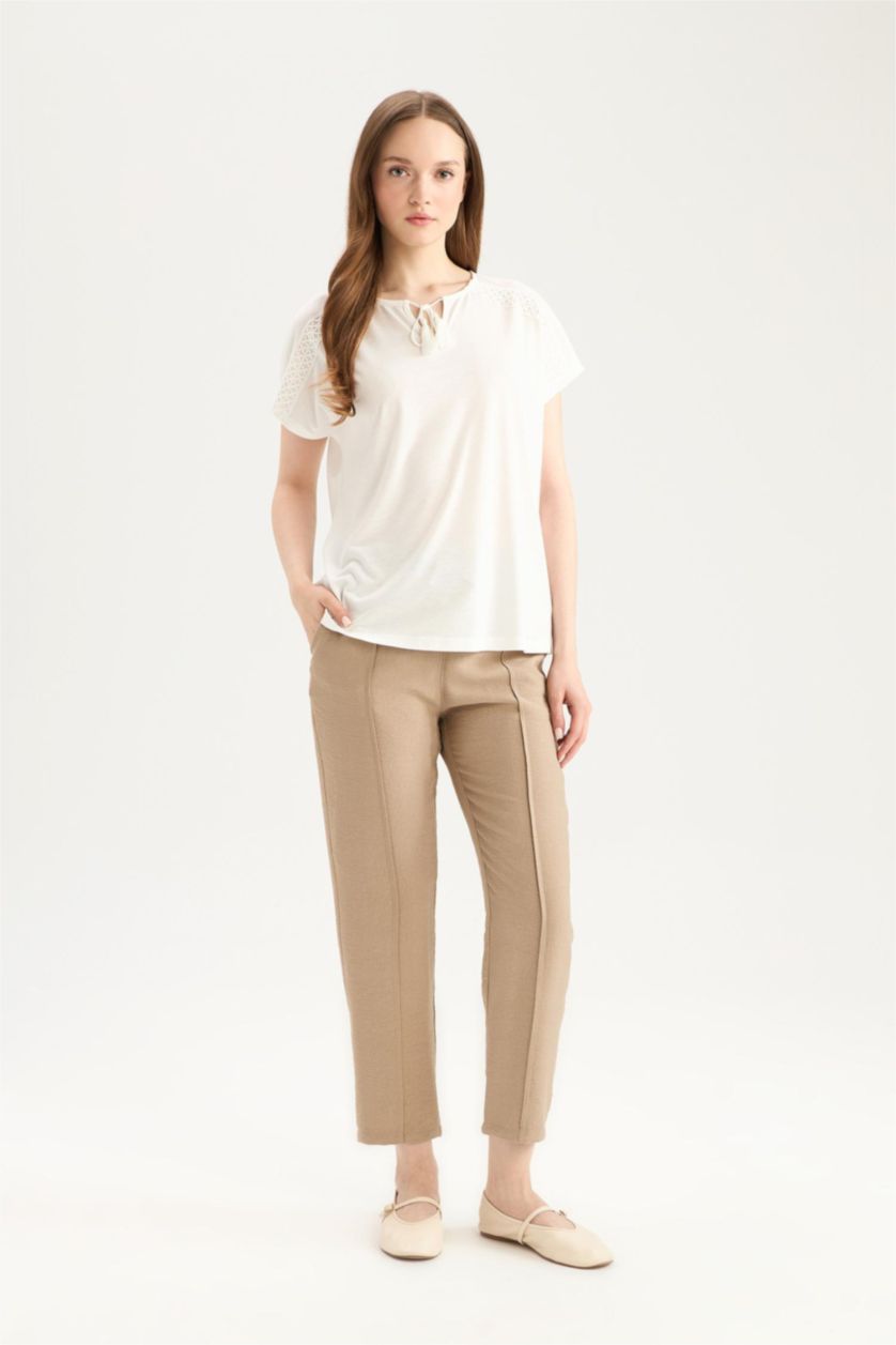 WOMAN Sand jogger Regular Hem Trousers