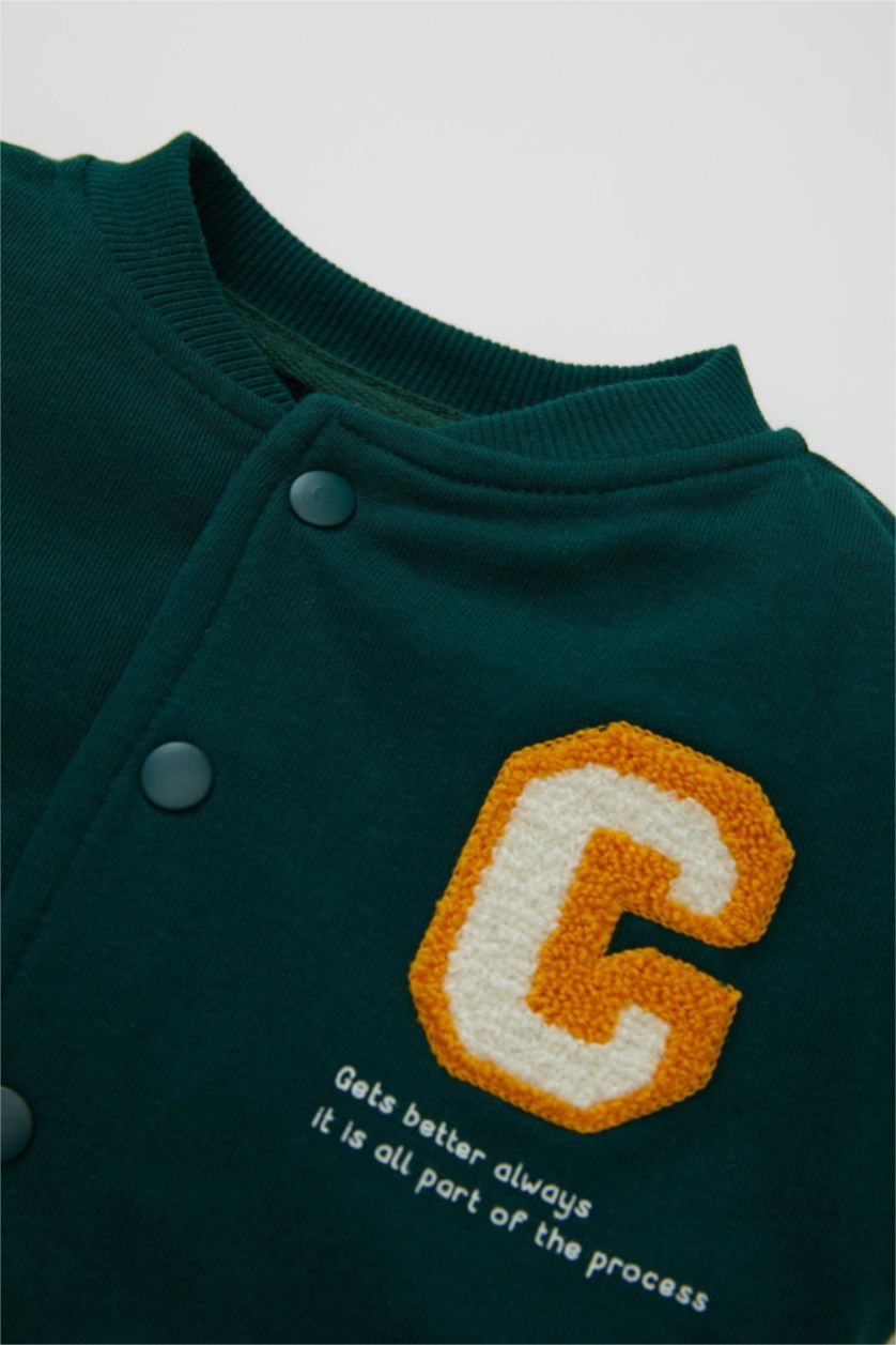 Сәби Ұл Қою жасыл Сәби Ұл бомбер қала Кардиган