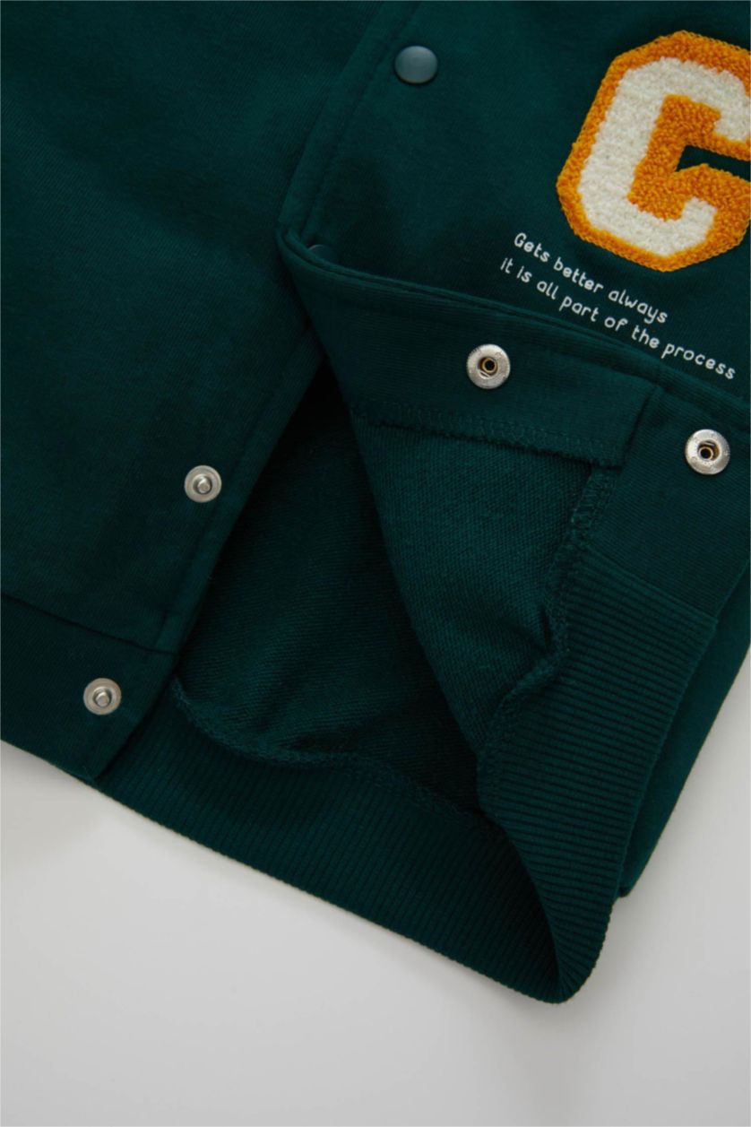 Сәби Ұл Қою жасыл Сәби Ұл бомбер қала Кардиган