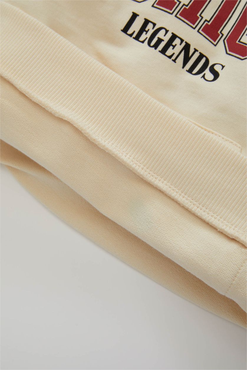 Малыши мальчики Светлая слоновая кость Свитшот с принтом для малышей мальчиков