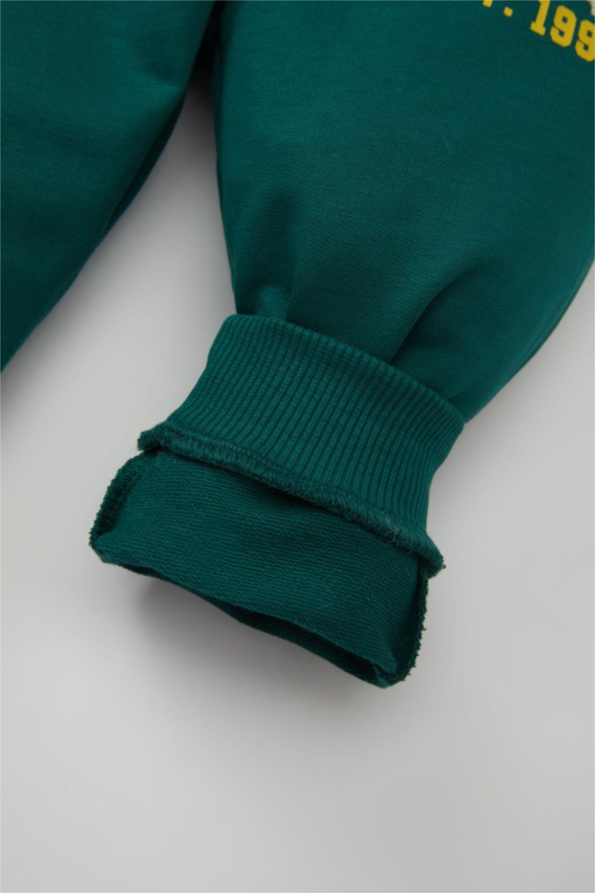 مولود ذكر أخضر غامق سروال سويت بانتس ولادي قصة عادية ورجل مطاطي