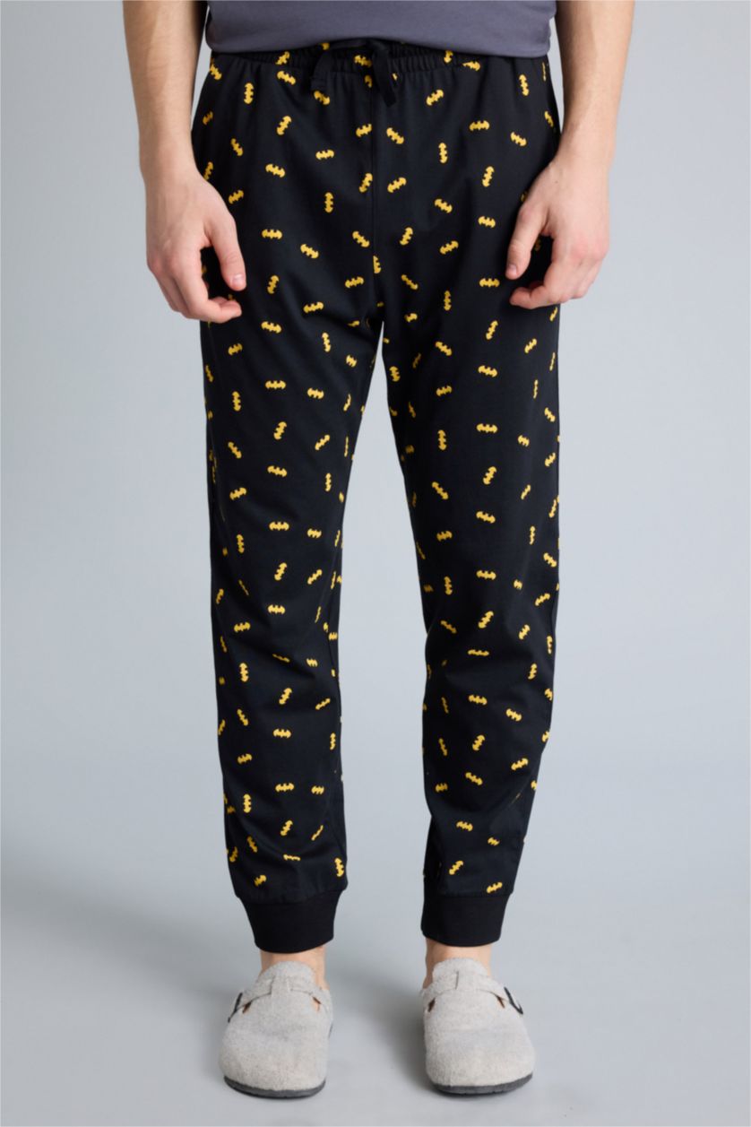 Erkek Antrasit Batman Regular Fıt Kısa Kollu 2'li Takım