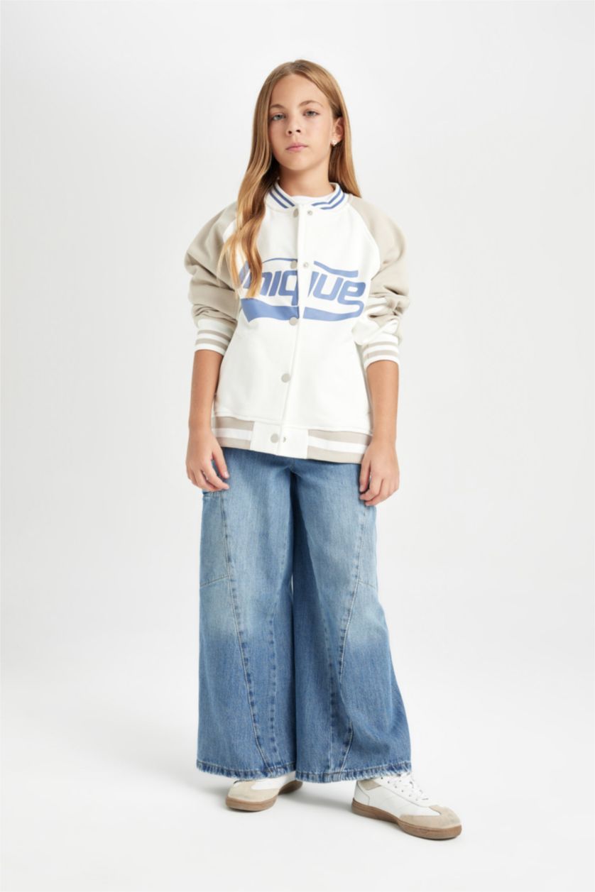 بناتي اوف وايت كارديجان بناتي بطبعة شعار تقيل اوفر سايز وبطانة ناعمة