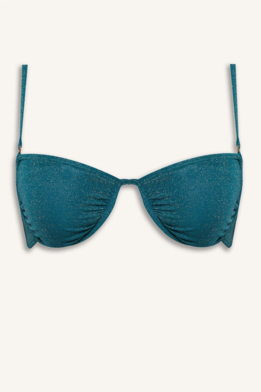 Kadın Yeşil Regular Fit Bikini Üstü-Fall in Love