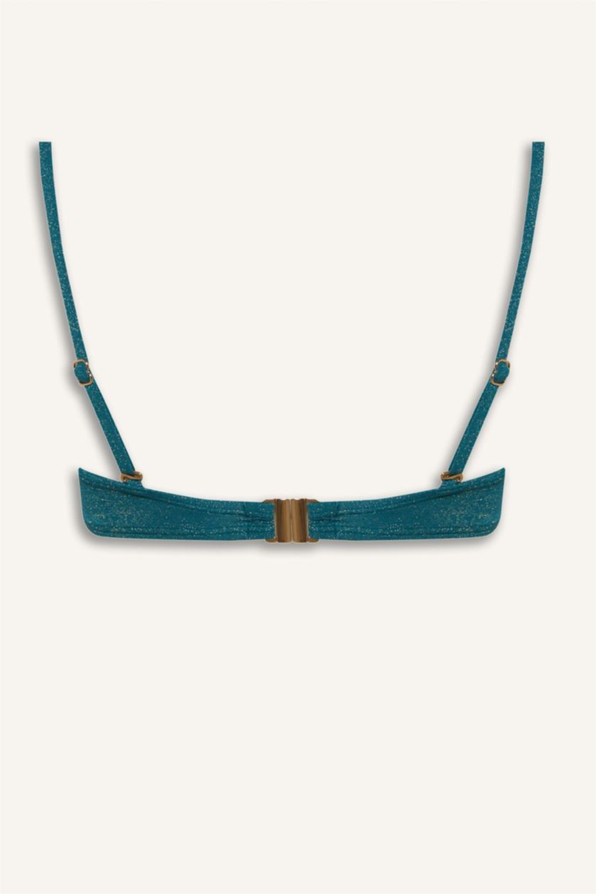 Kadın Yeşil Regular Fit Bikini Üstü-Fall in Love