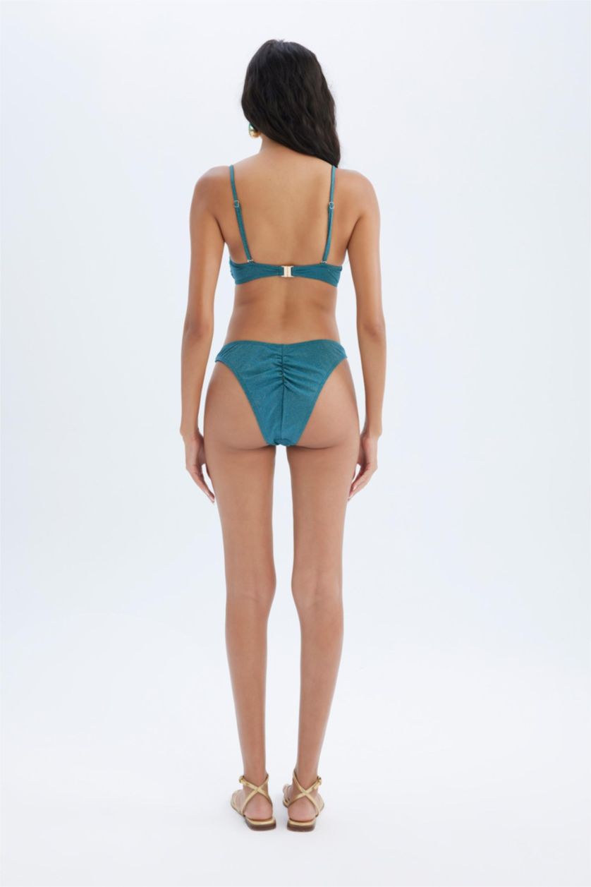 Kadın Yeşil Regular Fit Bikini Altı-Fall in Love