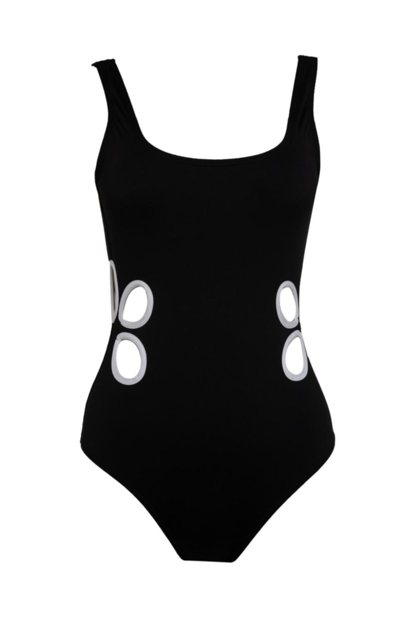 Kadın Siyah Regular Fit Mayo-Fall in Love