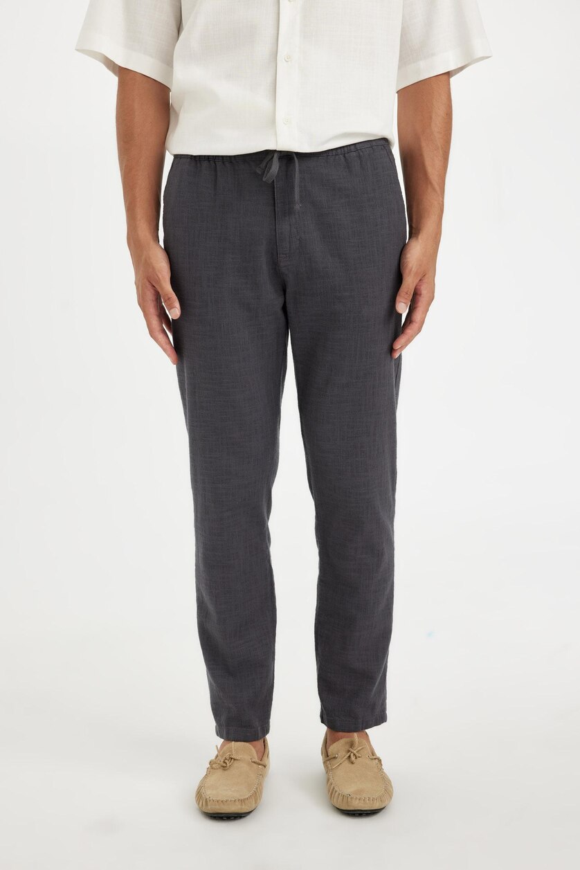 MAN Dark Grey Jogger Slim Fit Trousers