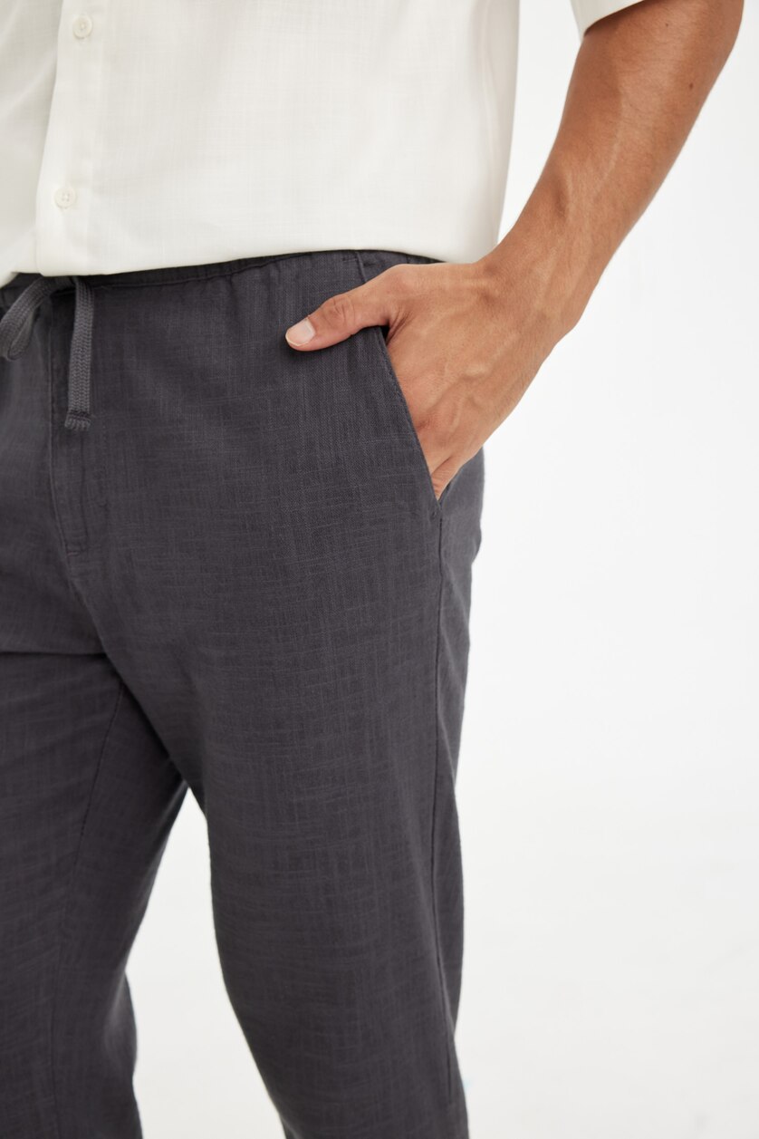 MAN Dark Grey Jogger Slim Fit Trousers