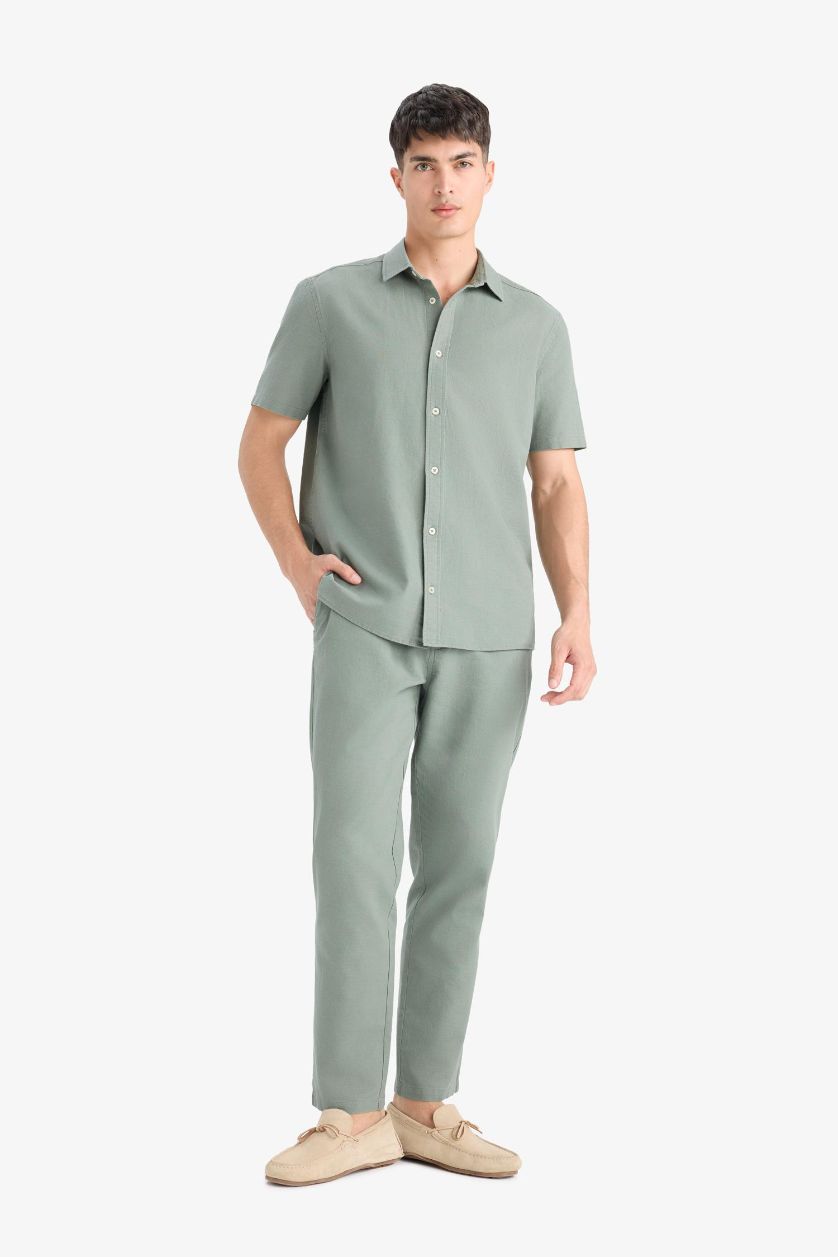 رجال كاكي بنطلون قطن جوجر سليم فيت