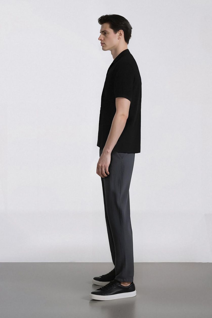 MAN Dark Grey Jogger Slim Fit Cotton Trousers