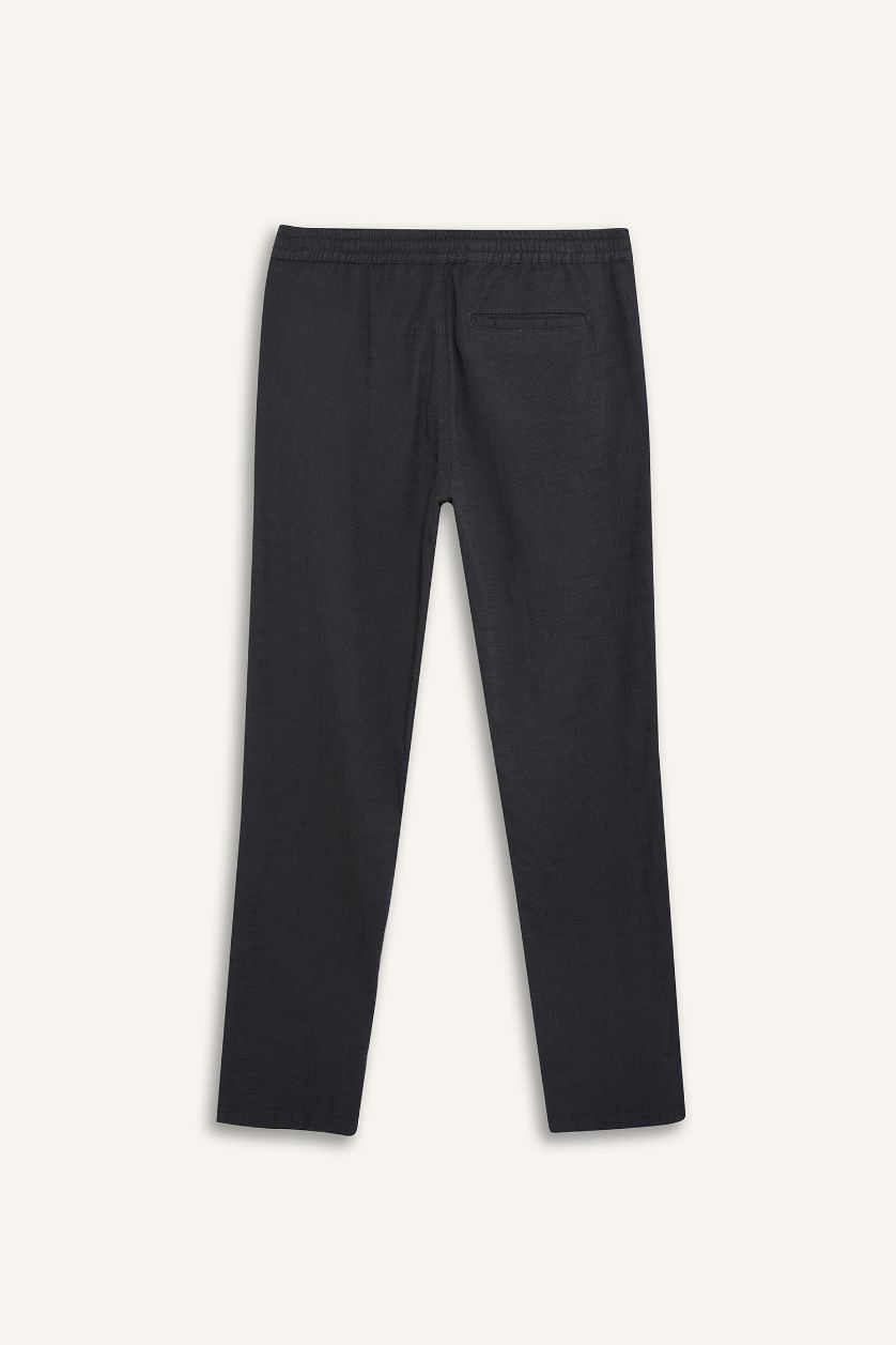 MAN Dark Grey Jogger Slim Fit Cotton Trousers