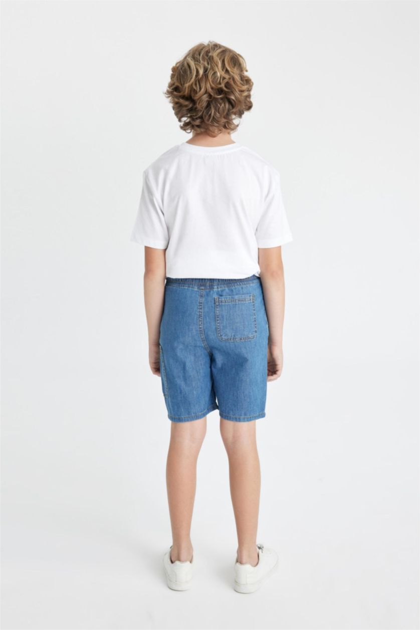 BOYS & TEENS Blue شورت جينز