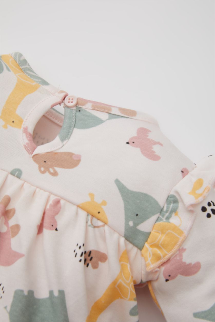 Малыши девочки Светло-розовый Комплект из 2-х вещей с длинным рукавом для малышей девочек