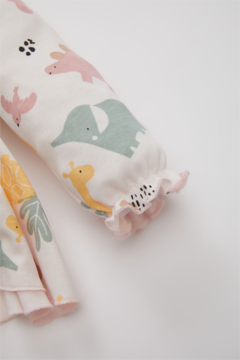 Малыши девочки Светло-розовый Комплект из 2-х вещей с длинным рукавом для малышей девочек