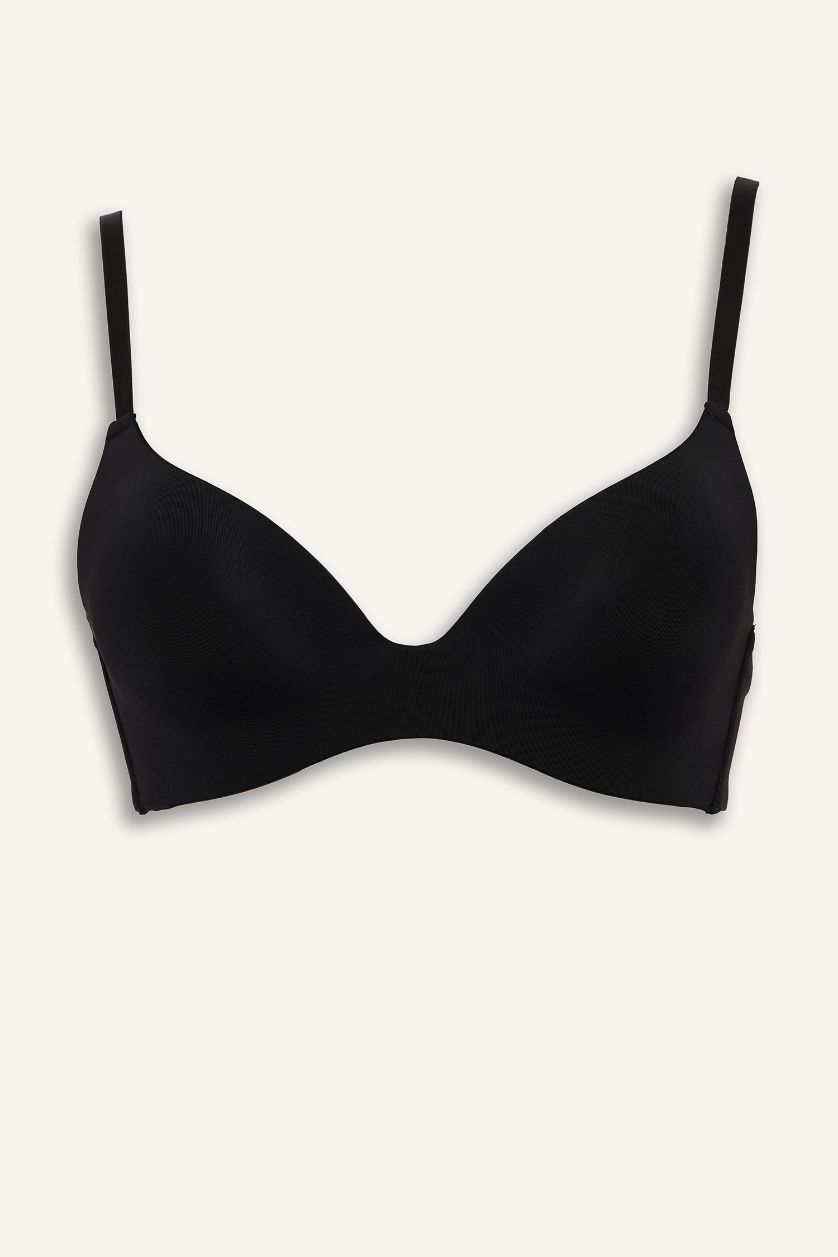 حريمي أسود حمالة صدر مبطنة بدون أسلاك