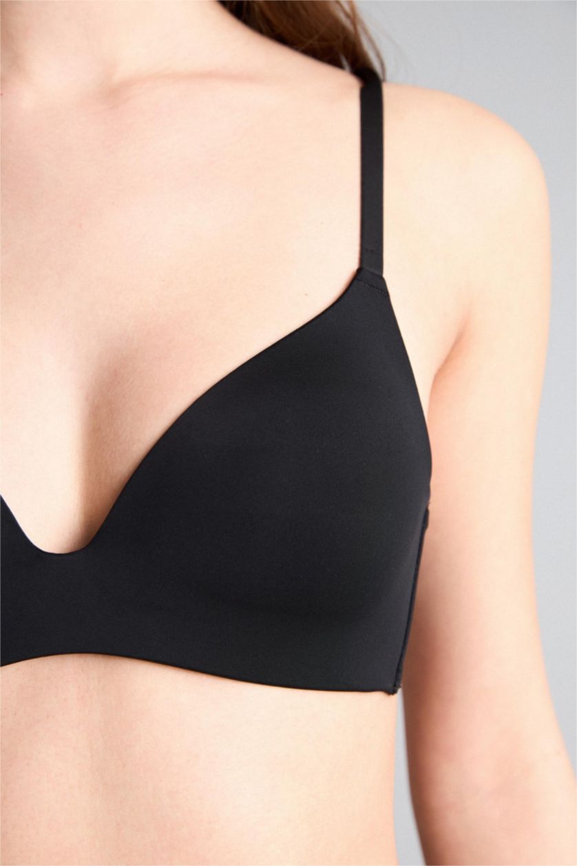 حريمي أسود حمالة صدر مبطنة بدون أسلاك