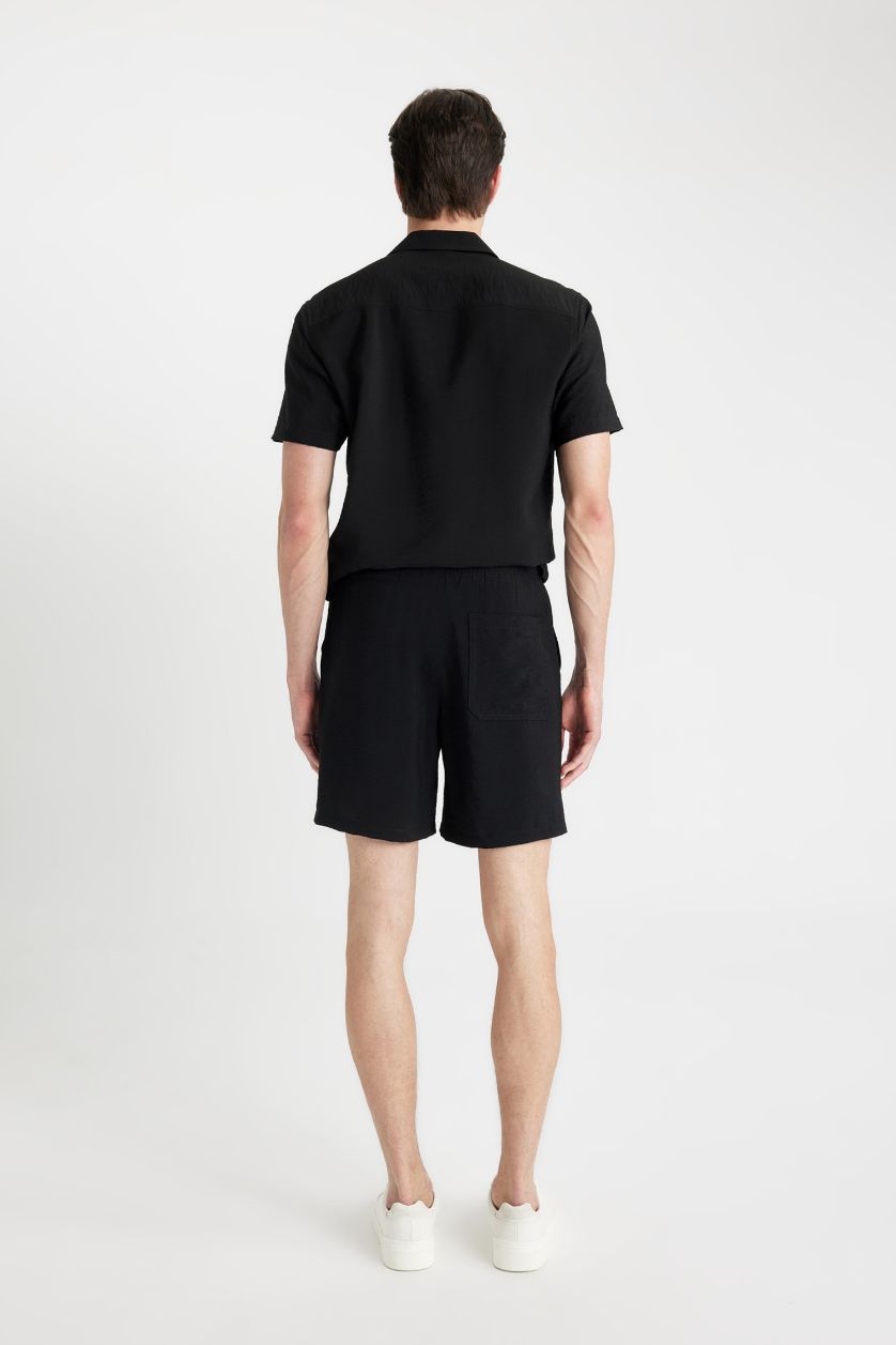 رجال أسود شورت ايروبين قصة مريحة