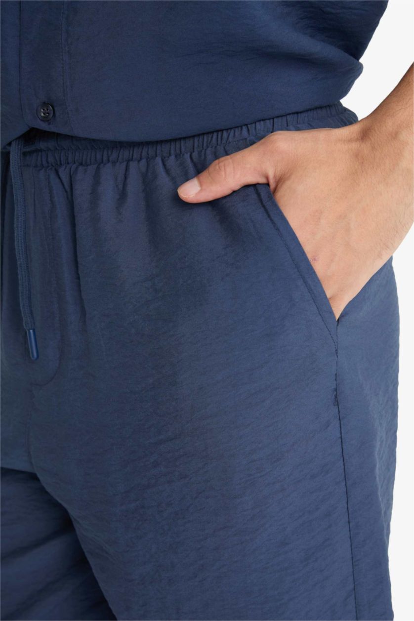 رجال كحلي شورت ايروبين قصة مريحة