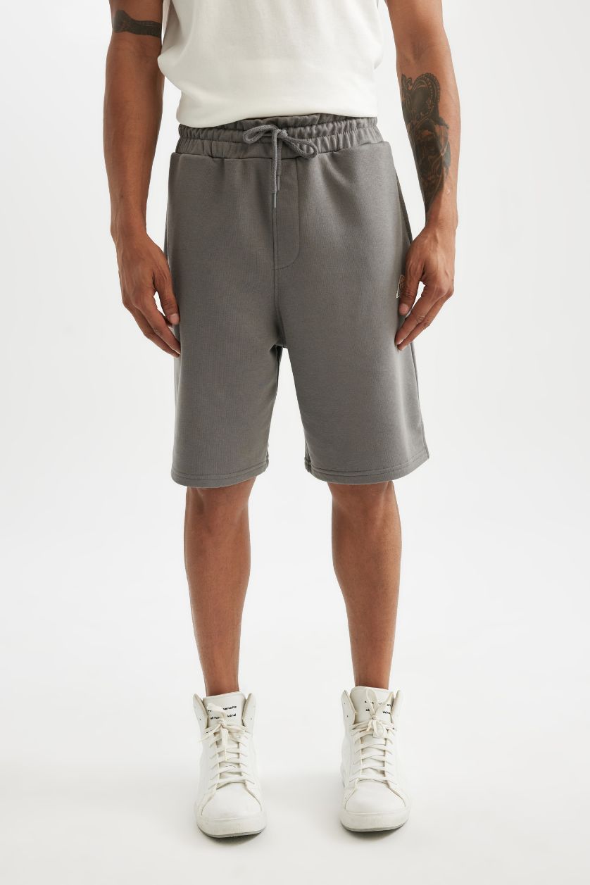 Erkek Gri NBA Los Angeles Lakers  Kısa Paça Şort