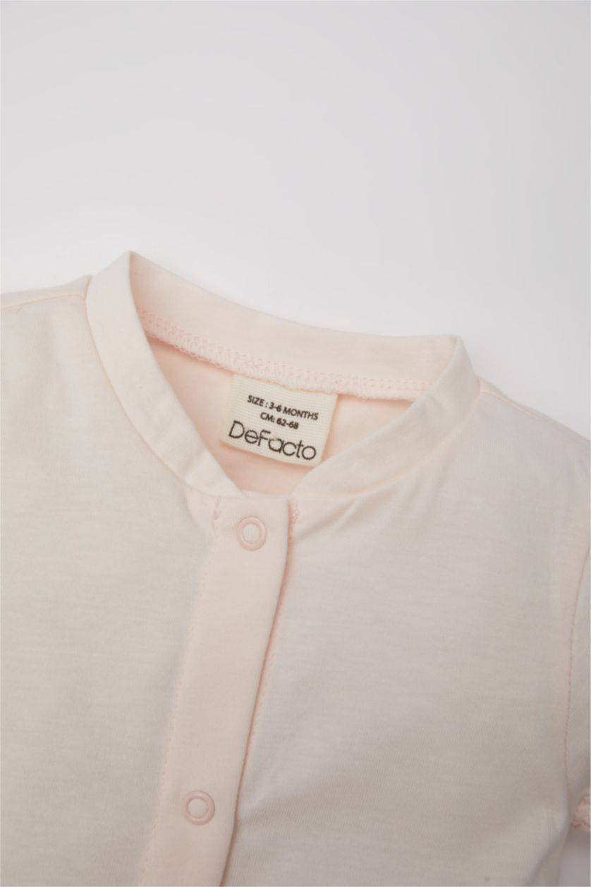 طفلة صغيرة زهري فاتح جمبسوت بيبي بناتي حديثي الولادة نص كم