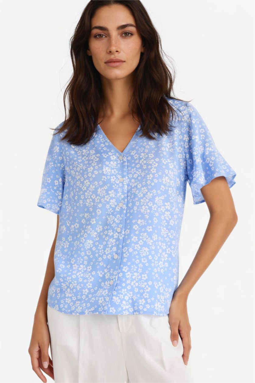 Kadın Açık Mavi Regular Fıt