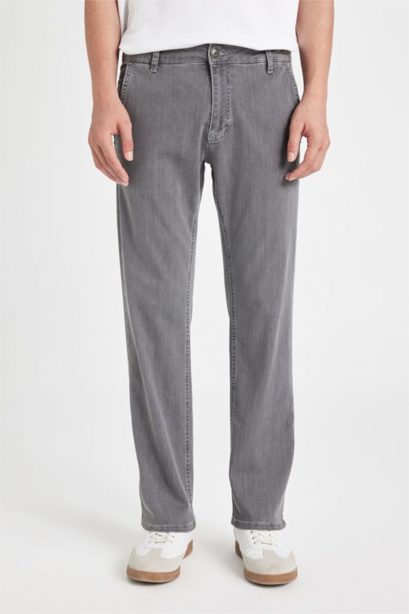 MAN Grey Sergio Regular Fit Trousers