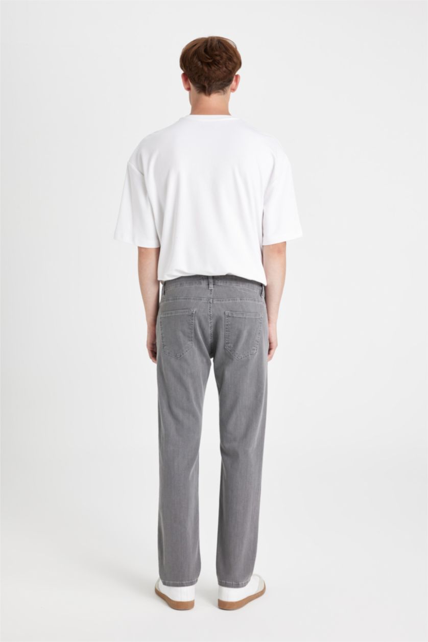 MAN Grey Sergio Regular Fit Trousers