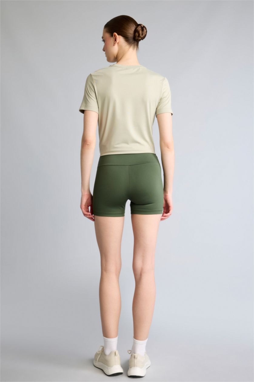 Woman Green Regular Fit Wide Leg Shorts