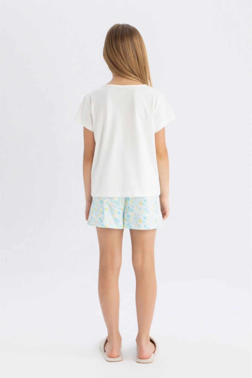 GIRLS & TEENS Ecru طقم بيجاما قصة عادية