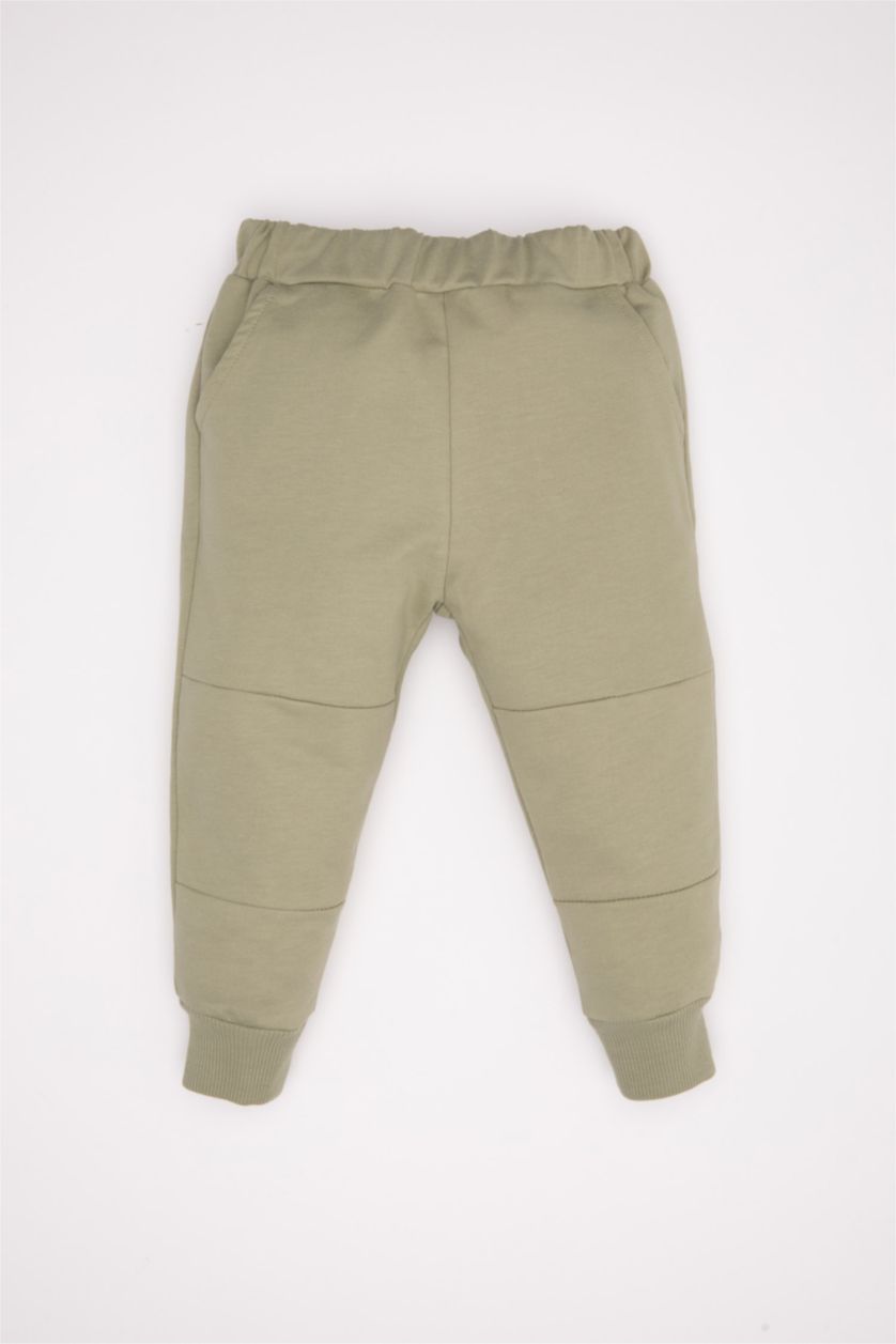 BABY BOY Light Khaki Baby Boy Sweatshirt Sweatpants 2 Piece Set