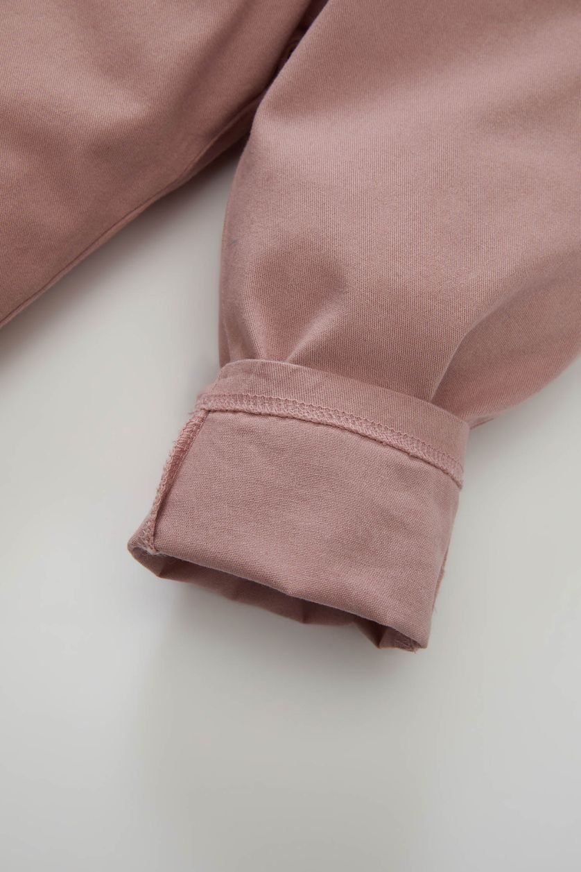 BABY GIRL Rose Baby Girl Elastic Banded Leg Gabardine Pants