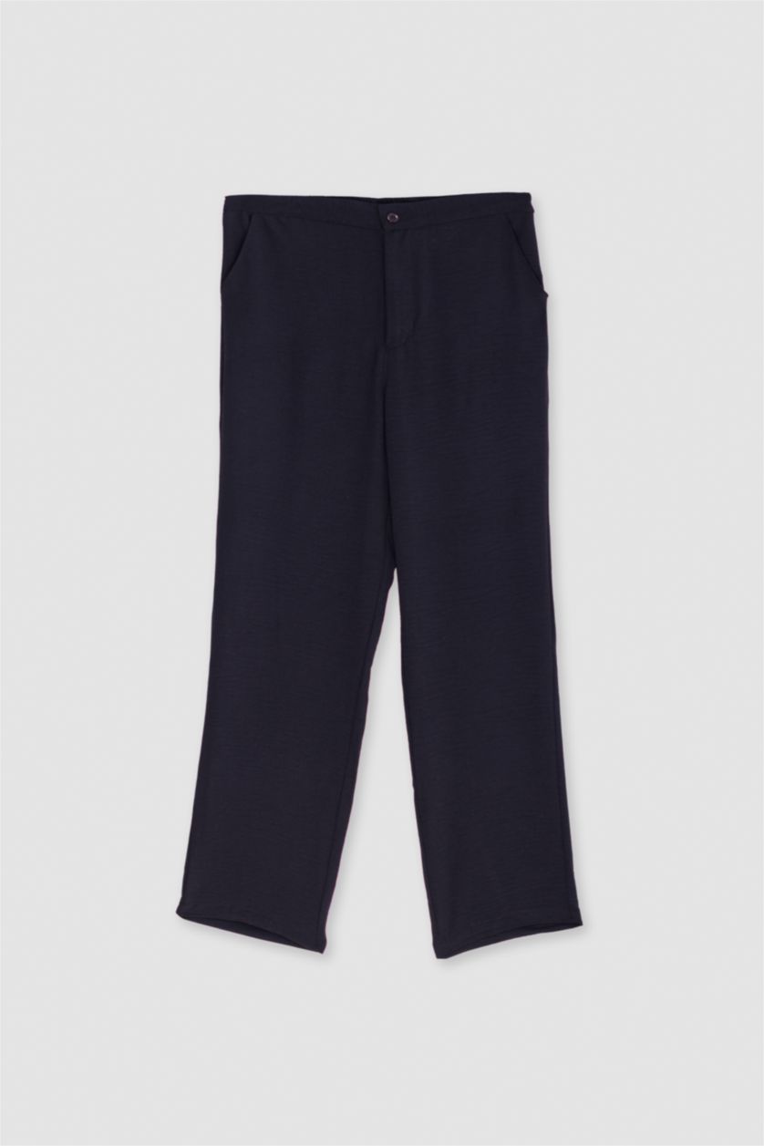 WOMAN Black Harem Woven Trousers