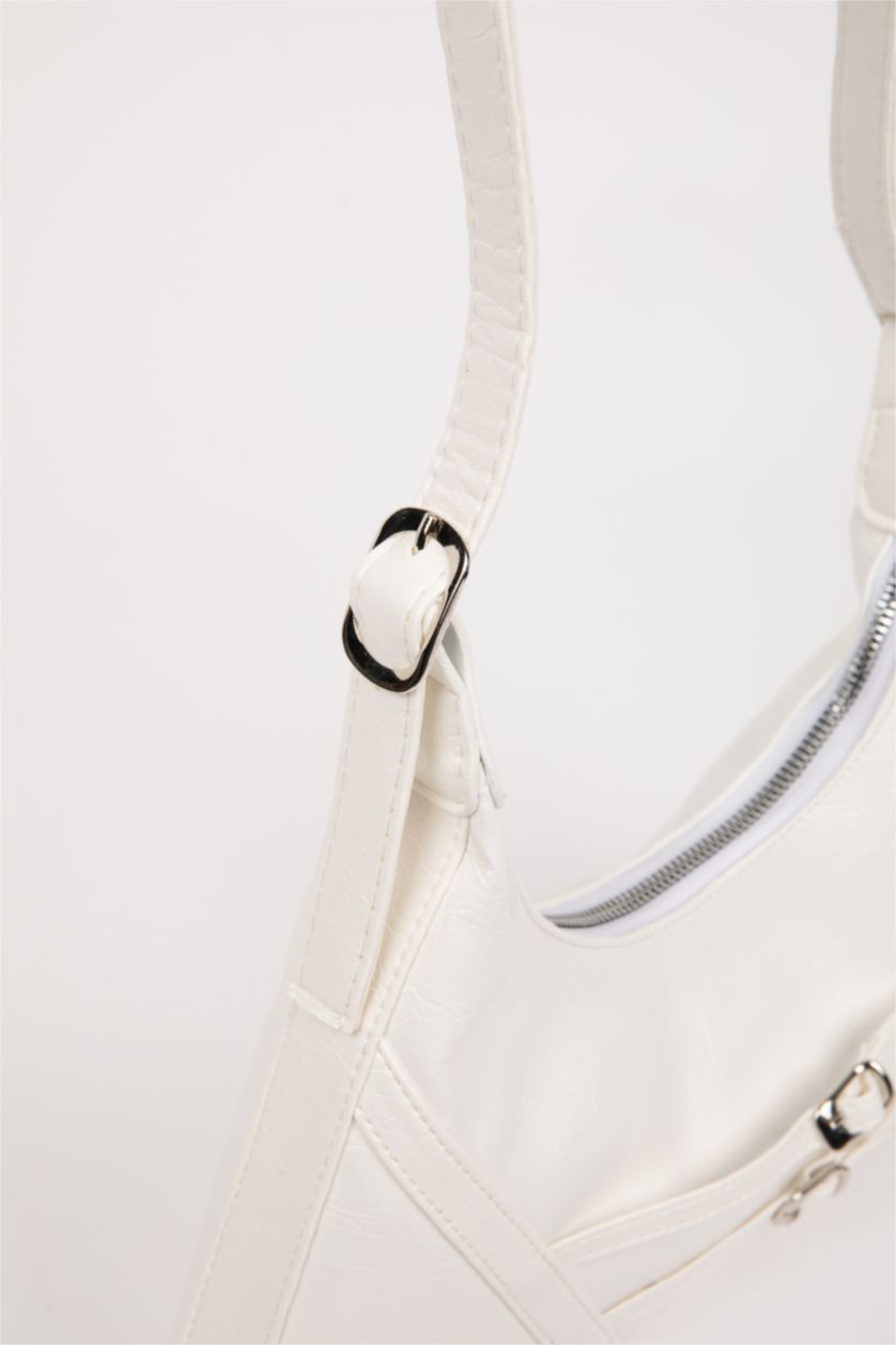 Женщины Белый Женская сумка через плечо из искусственной кожи