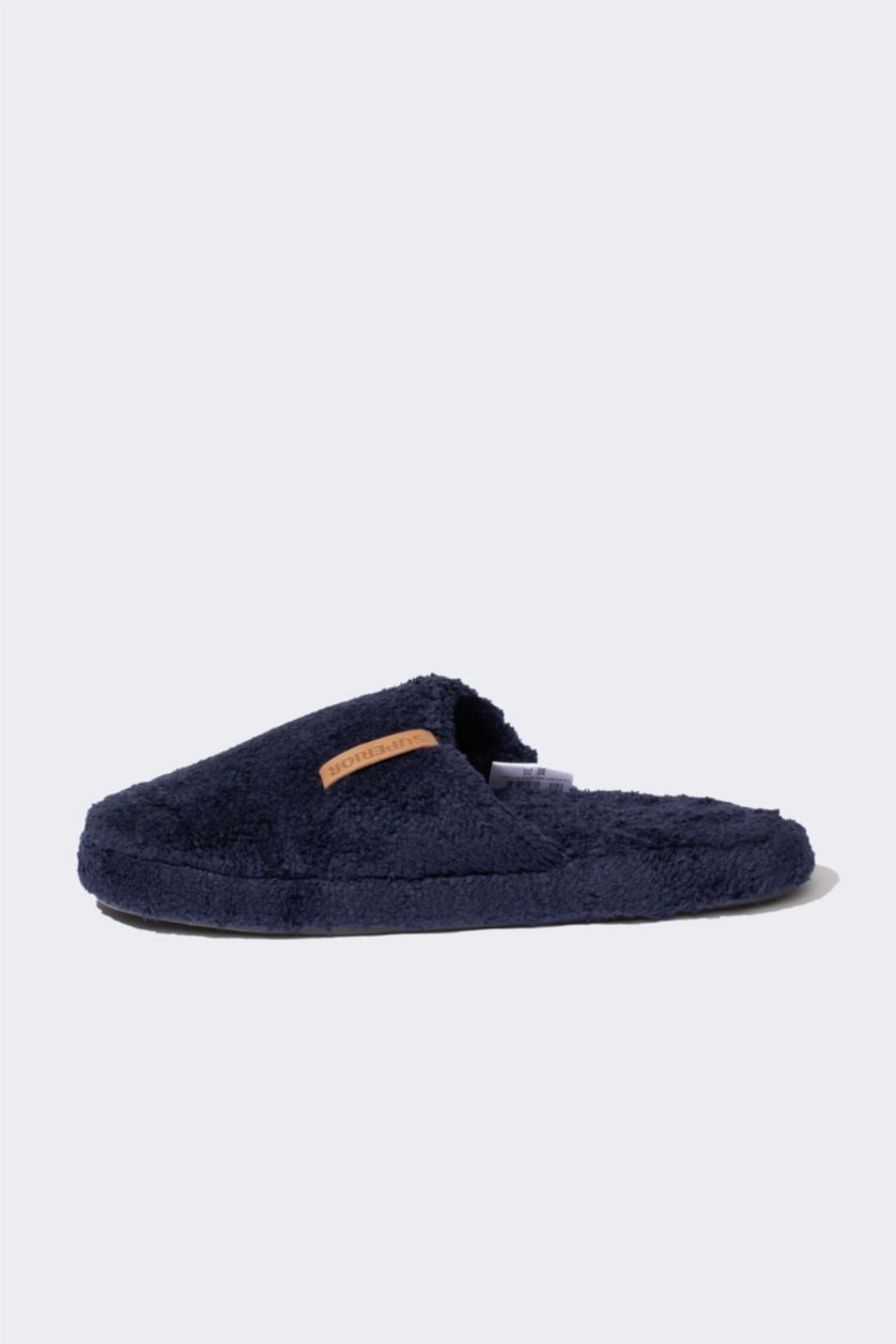 HOMME Marin Pantoufles à Semelle Plate en peluche pour Homme