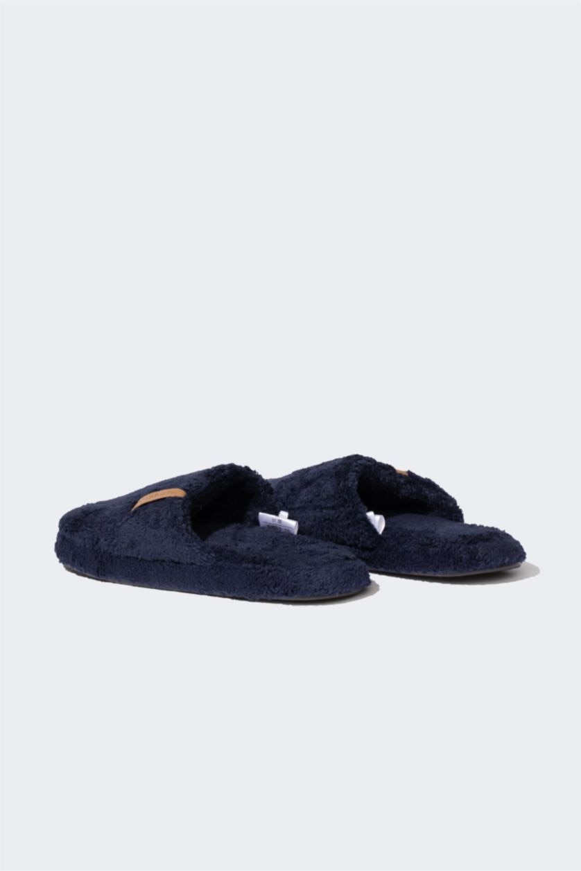 HOMME Marin Pantoufles à Semelle Plate en peluche pour Homme