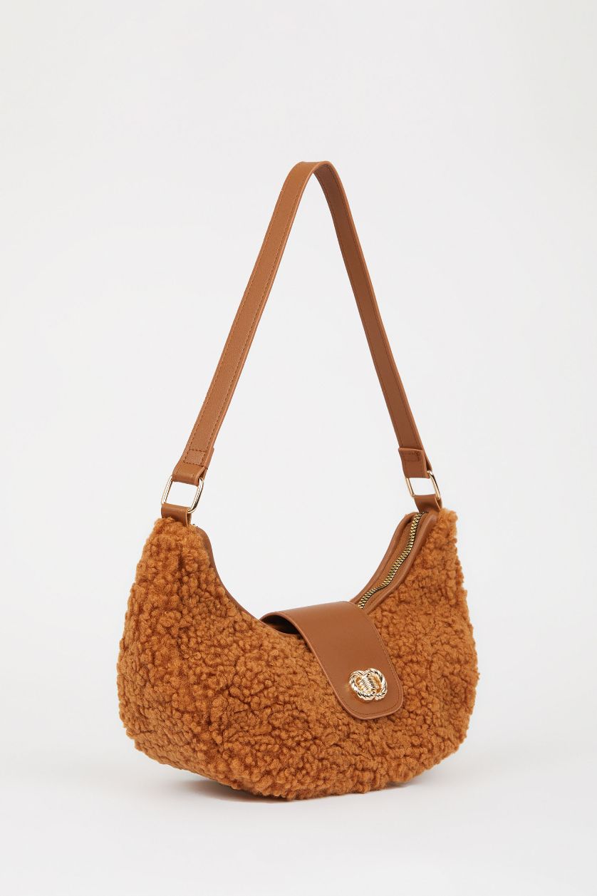 Kadın Taba Kadın Suni Deri Pelüş Omuz Çantası