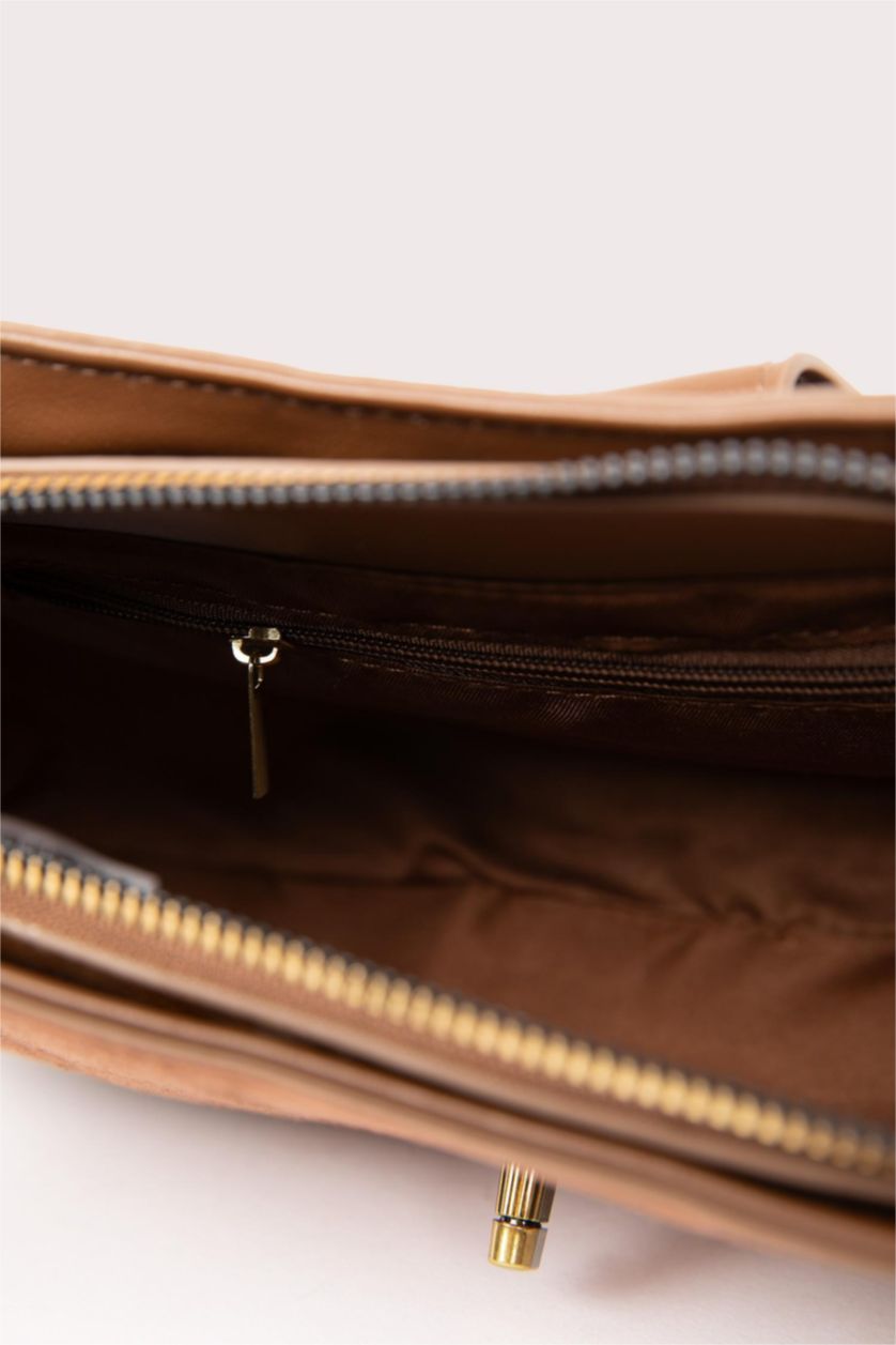 Kadın Koyu Kahve Kadın Süet Omuz Çantası