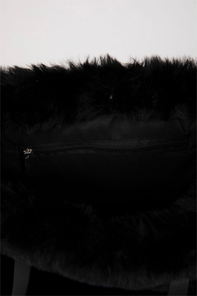 نساء أسود جنطة يد قطيفة