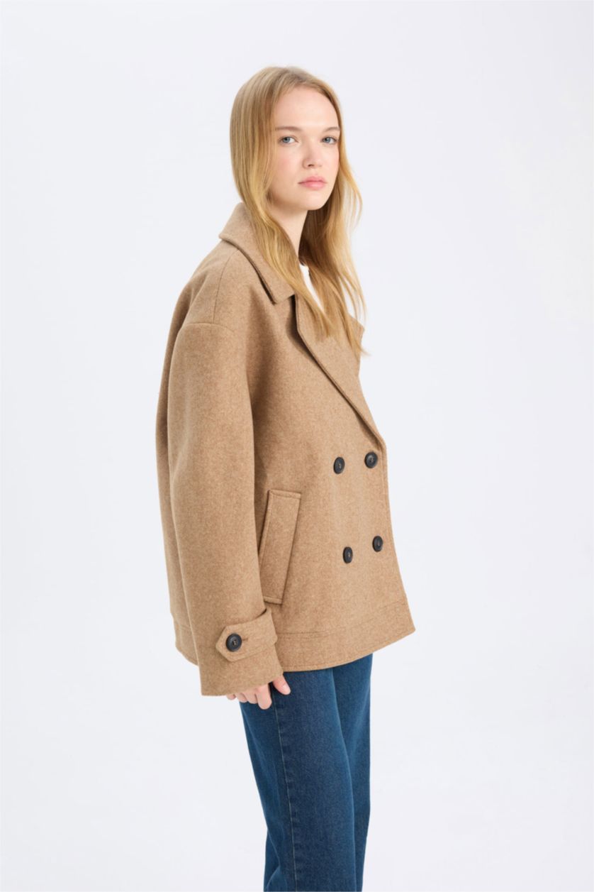 نساء جملي جاكيت جوخ قصير قصة عادية