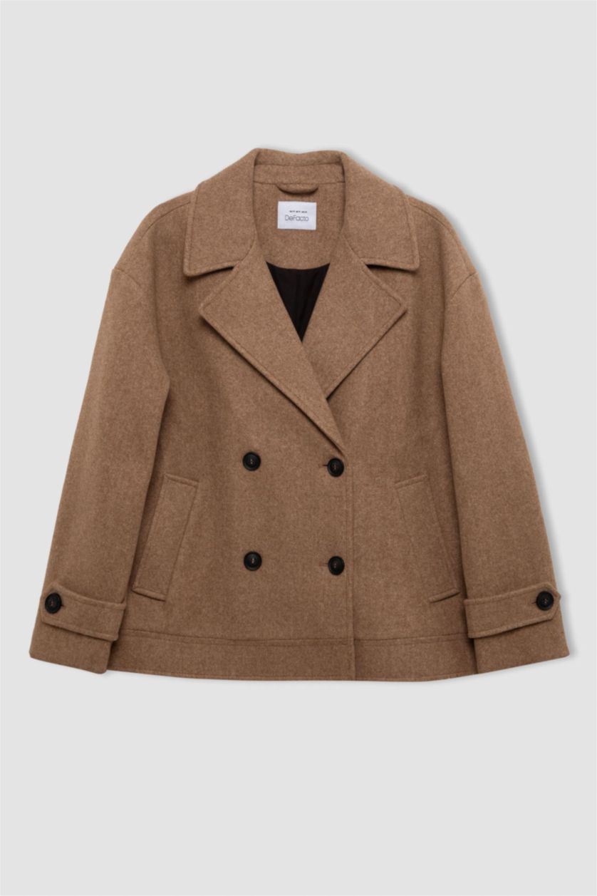 نساء جملي جاكيت جوخ قصير قصة عادية