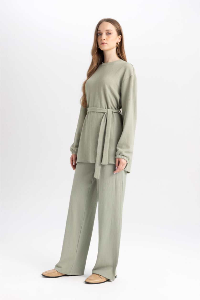 WOMAN Mint Wide Leg Trousers
