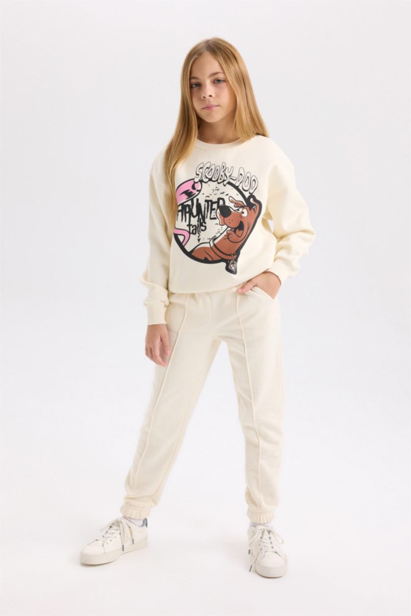 بناتي بيج فاتح بنطلون سويت بانتس بناتي جوجر بيزك ورجل مطاطي