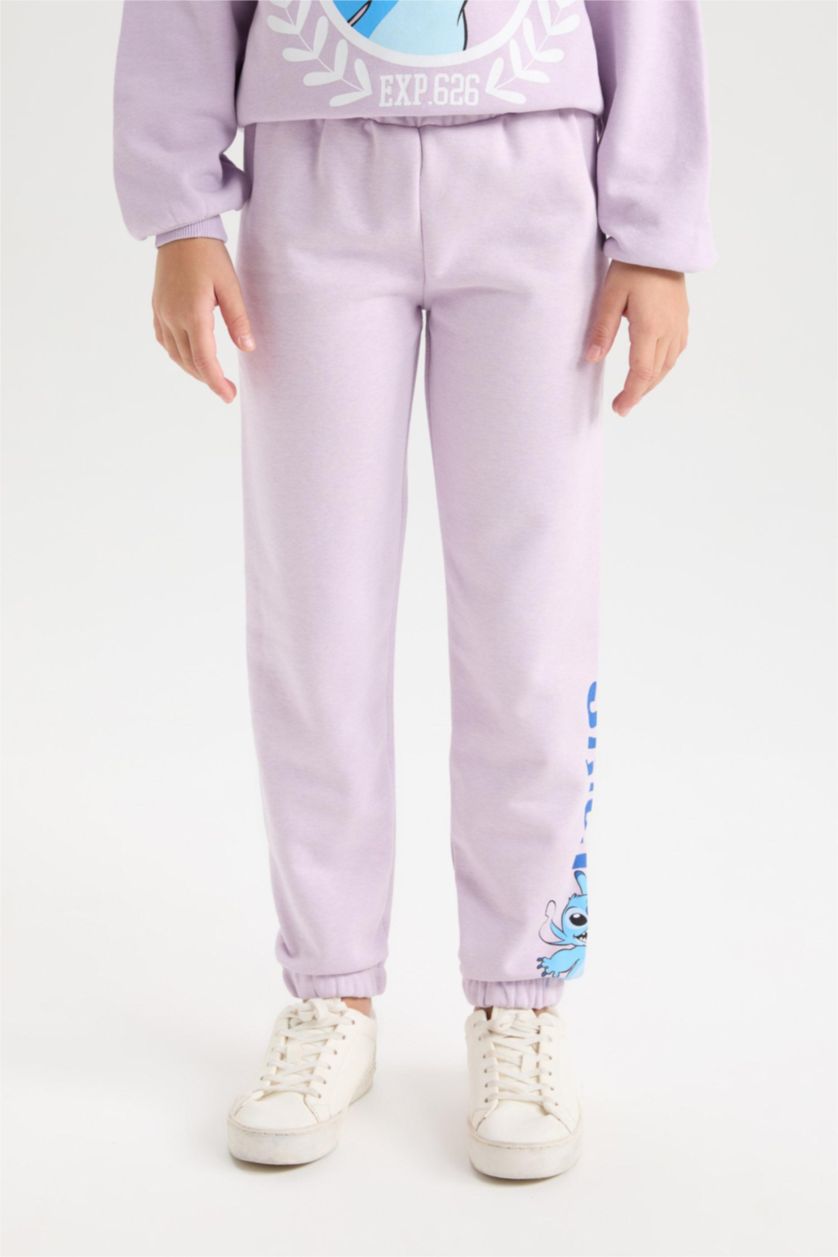 Девочки и подростки Сиреневый Джоггеры Disney Lilo & Stitch стандартного кроя для девочек