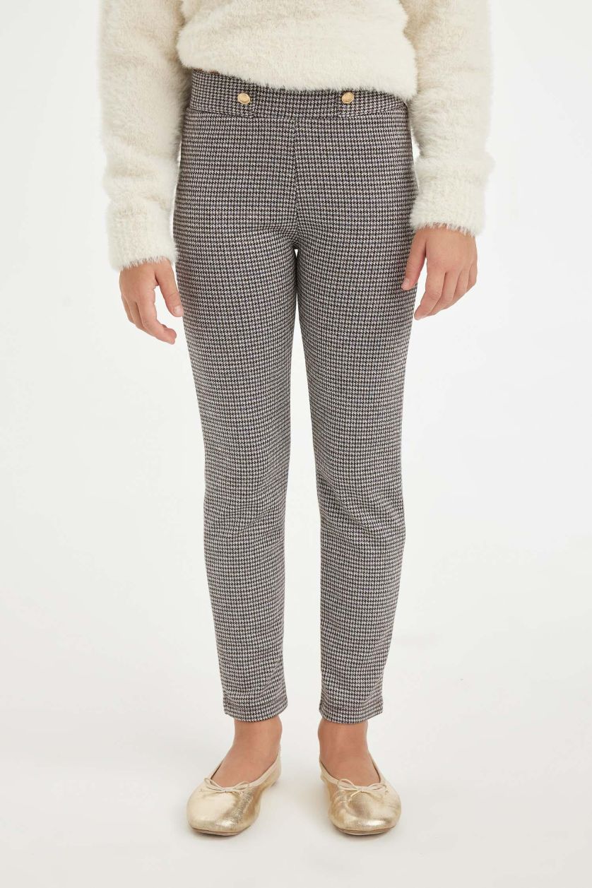 GIRLS & TEENS Brown Girl Basic Standard Length Leggings