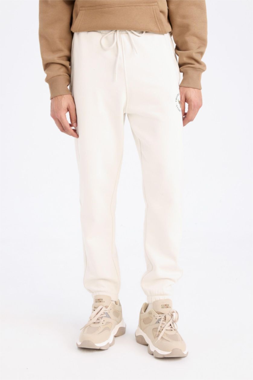 Erkek Taş NBA Chicago Bulls Standart Fit Cepli Esnek Bantlı Paça Jogger Eşofman Altı