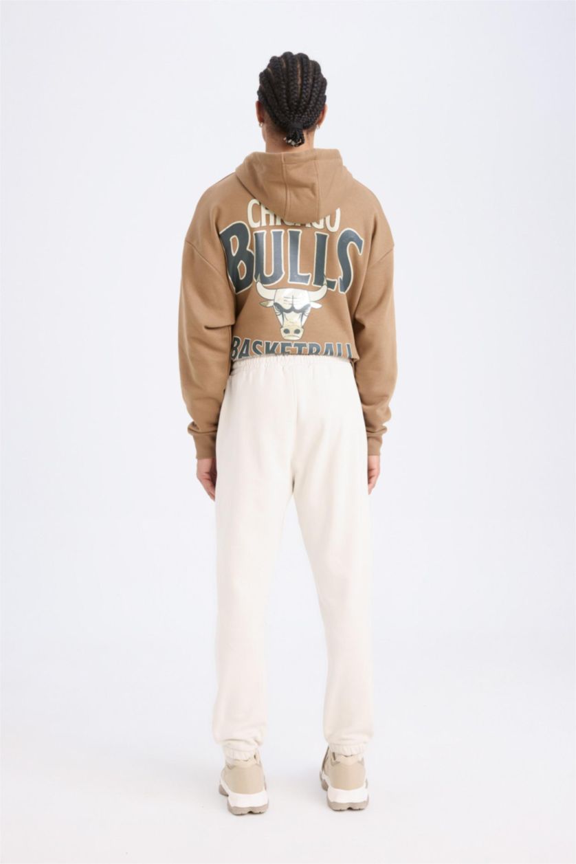 Erkek Taş NBA Chicago Bulls Standart Fit Cepli Esnek Bantlı Paça Jogger Eşofman Altı