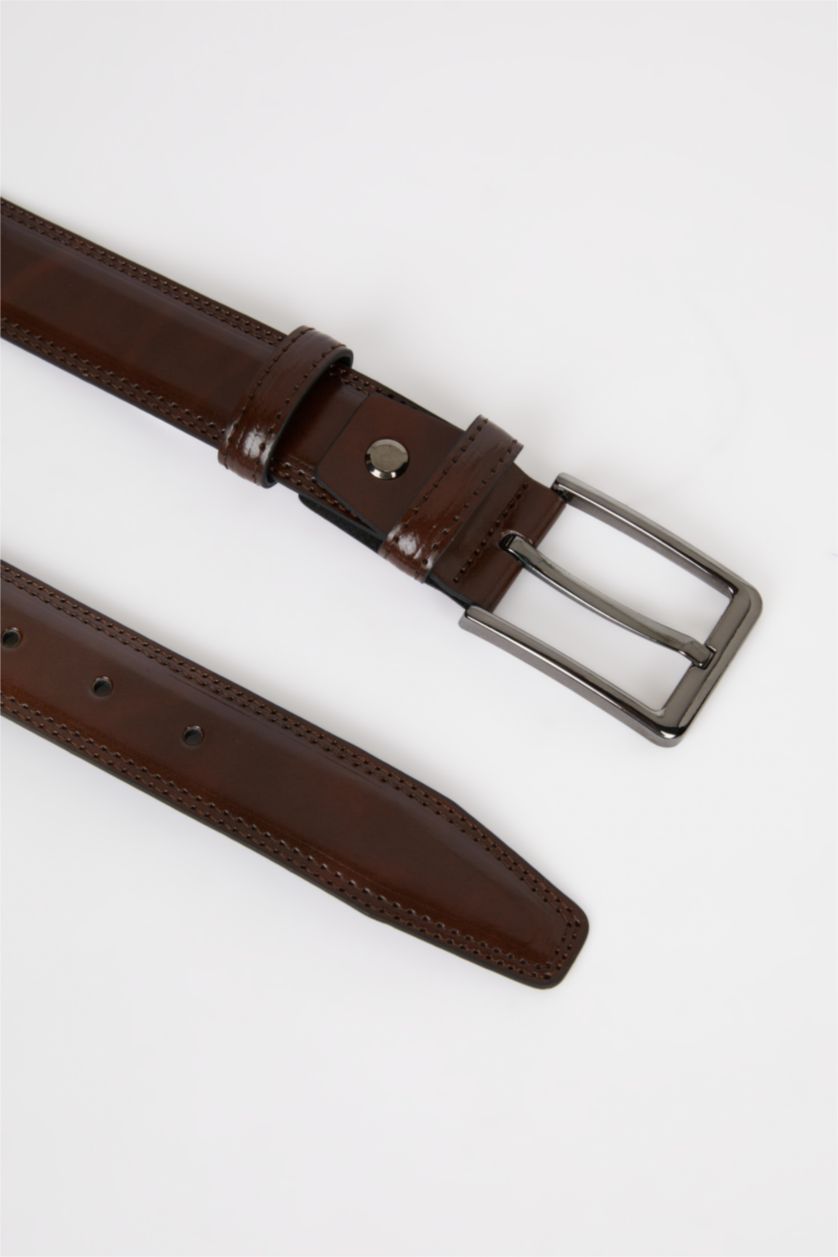 Men Brown Man Faux Leather
