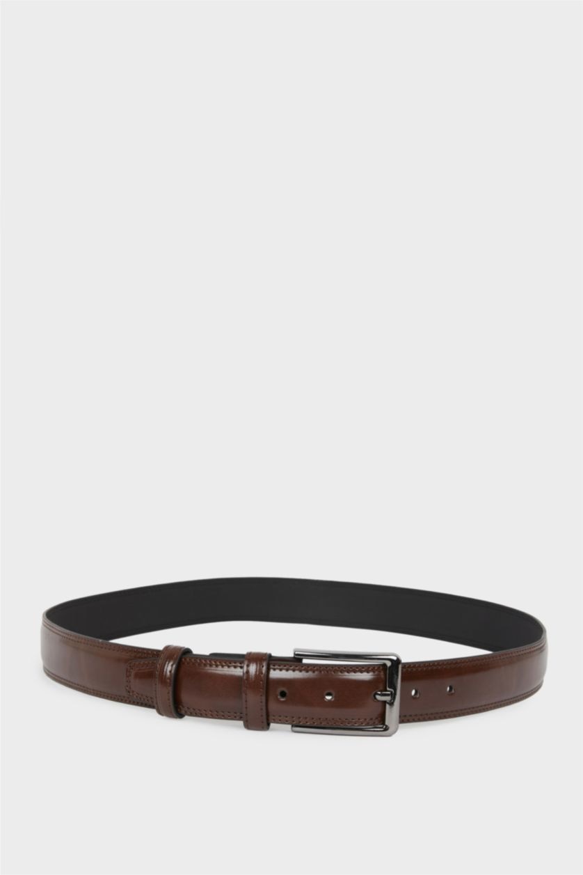 Men Brown Man Faux Leather